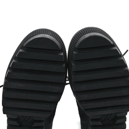Louis Vuitton Suede Calfskin Monogram LV Black Heart Laureate Platform Desert Boots 37.5 Black 9 of 9