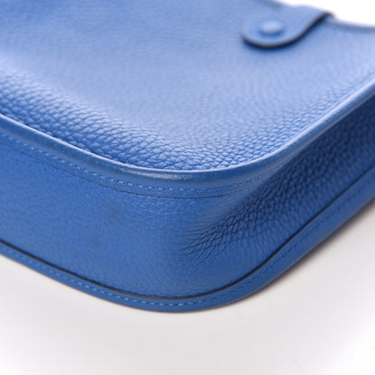 Hermes Taurillon Clemence Amazone Evelyne TPM Bleu Zellige 10 of 13