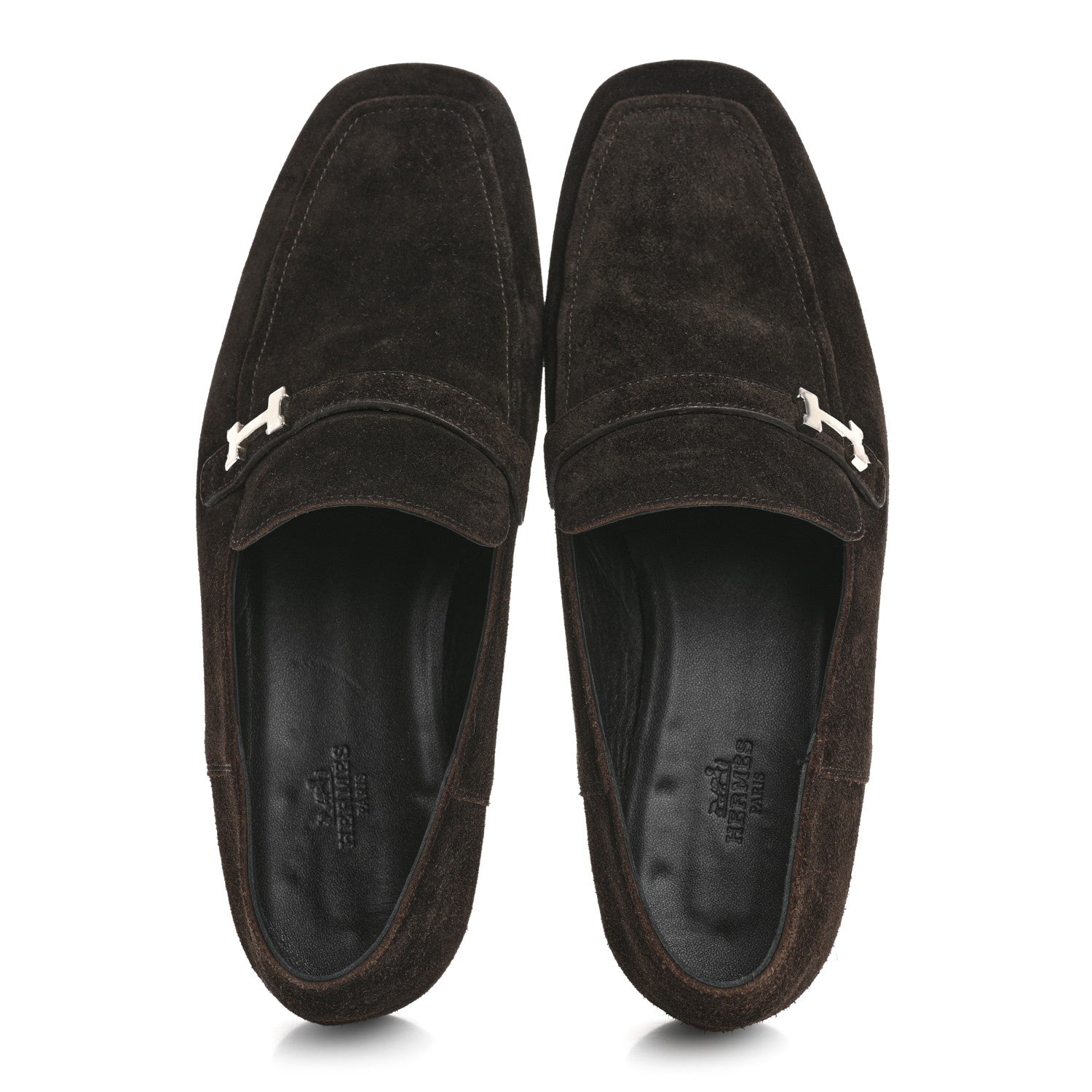 Hermes Suede Mens Giovanni Loafer 41.5 Ebene 2 of 11