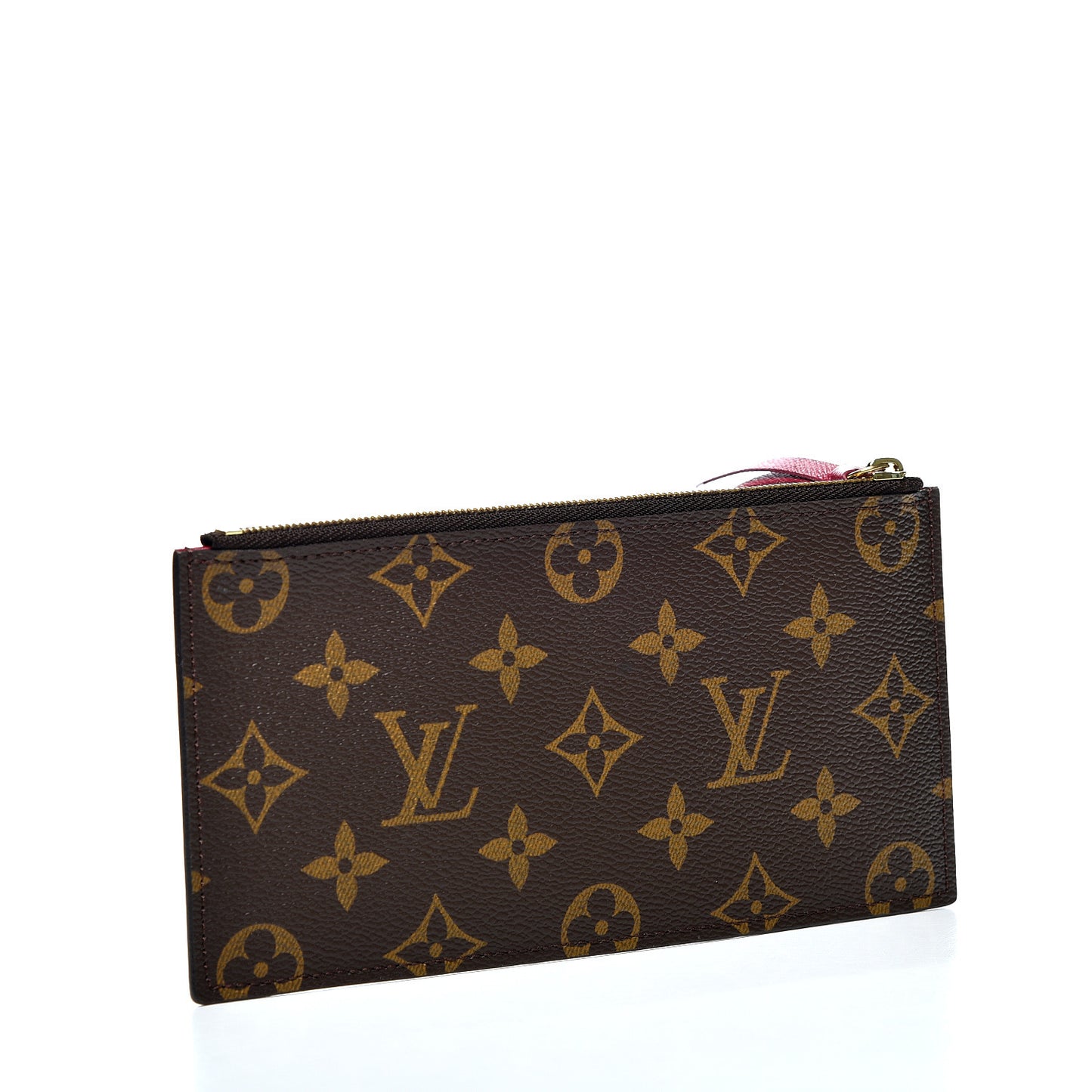 Monogram Felicie Chain Wallet Zippered Insert Fuchsia