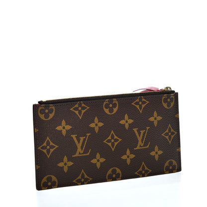 Louis Vuitton Monogram Felicie Chain Wallet Zippered Insert Fuchsia 2 of 8