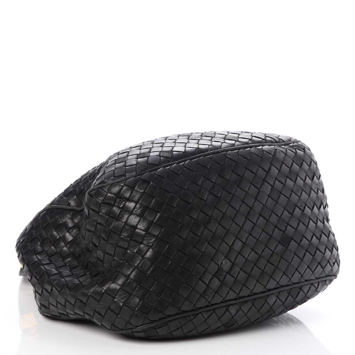 Nappa Intrecciato Bucket Bag Nero Black