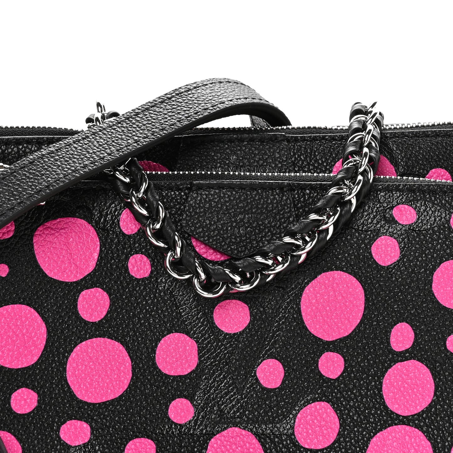 LV X YK Empreinte Multi Pochette Accessories Black Fuchsia