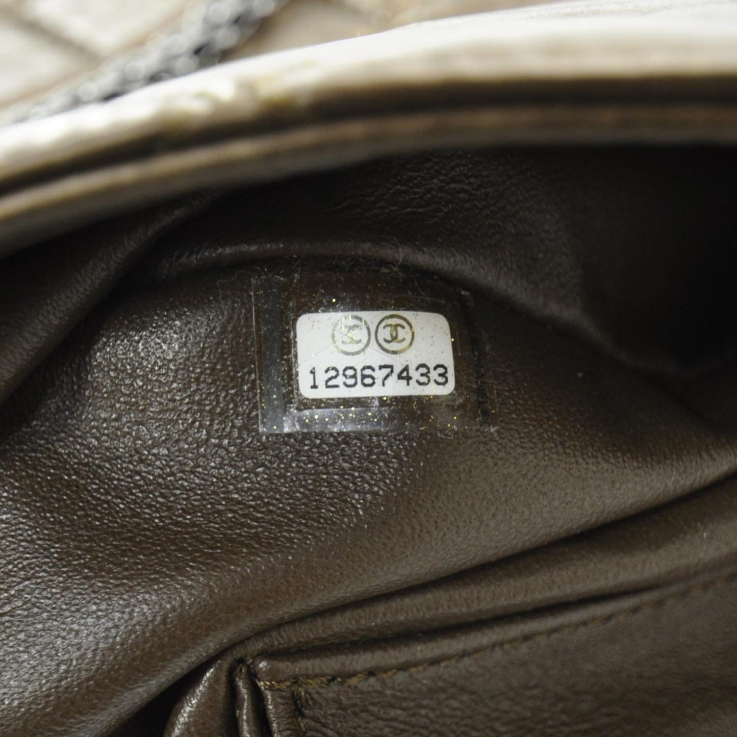 Aged Calfskin Reissue 2.55 Tote Bronze