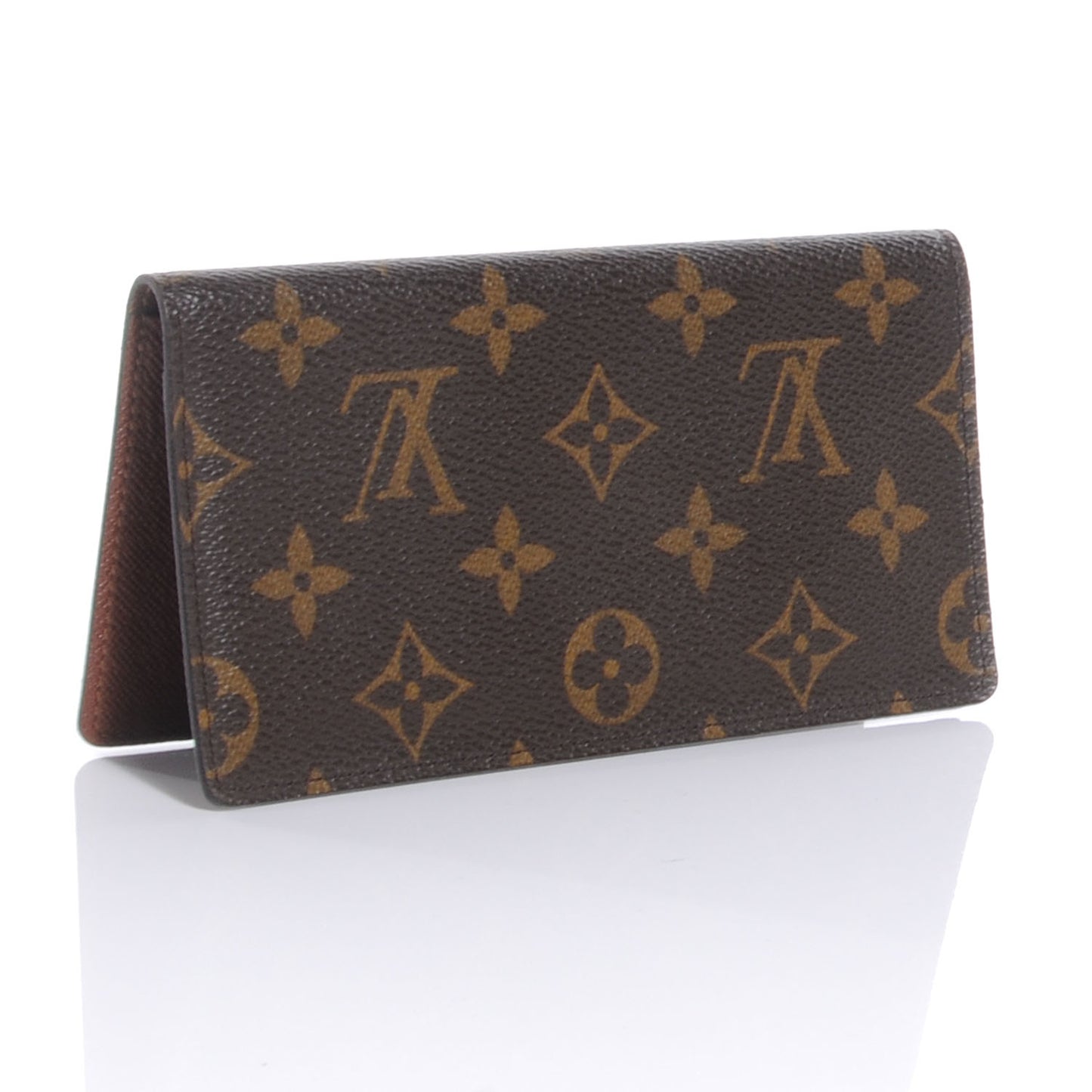 Monogram Simple Checkbook Holder Wallet