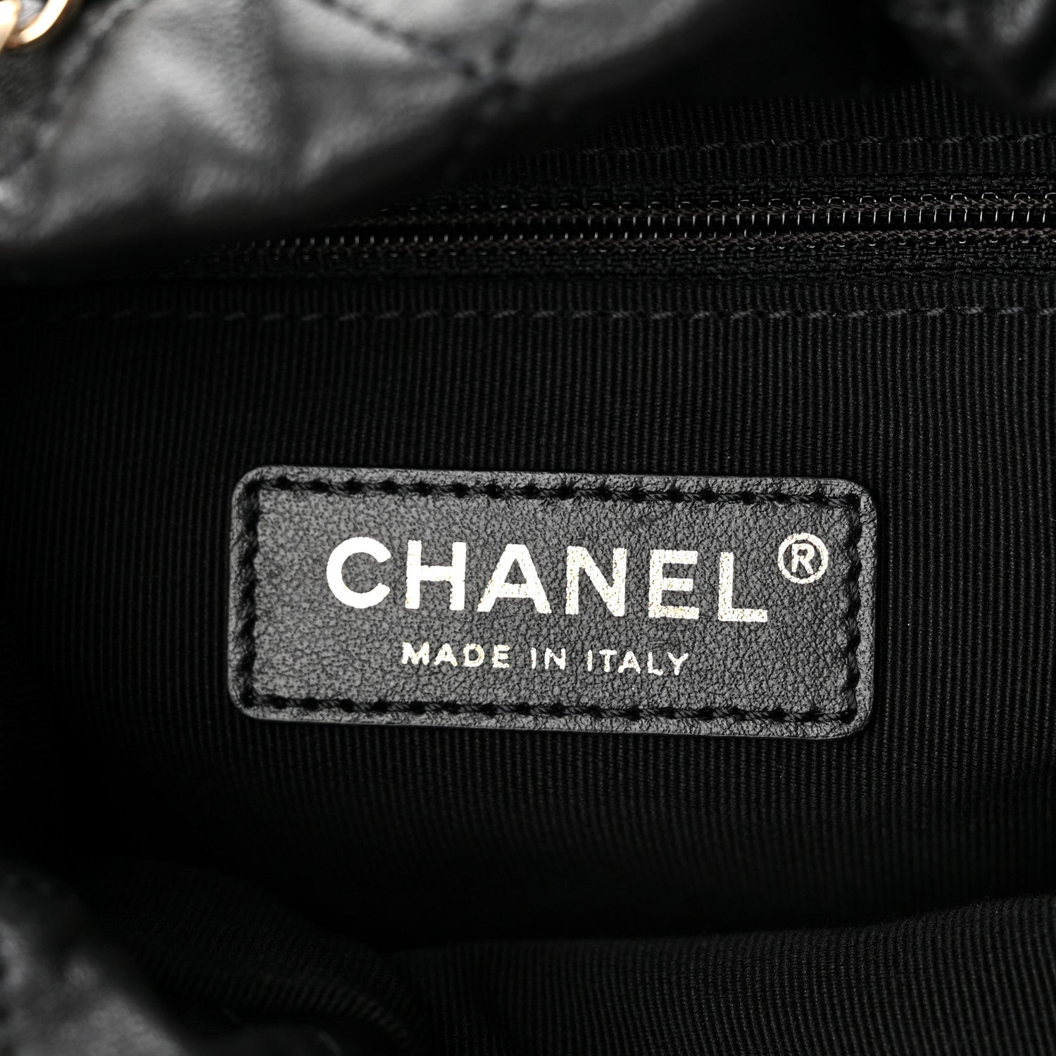 Chanel Lambskin Quilted Pearl About Pearls Drawstring Bag Black 6 of 10