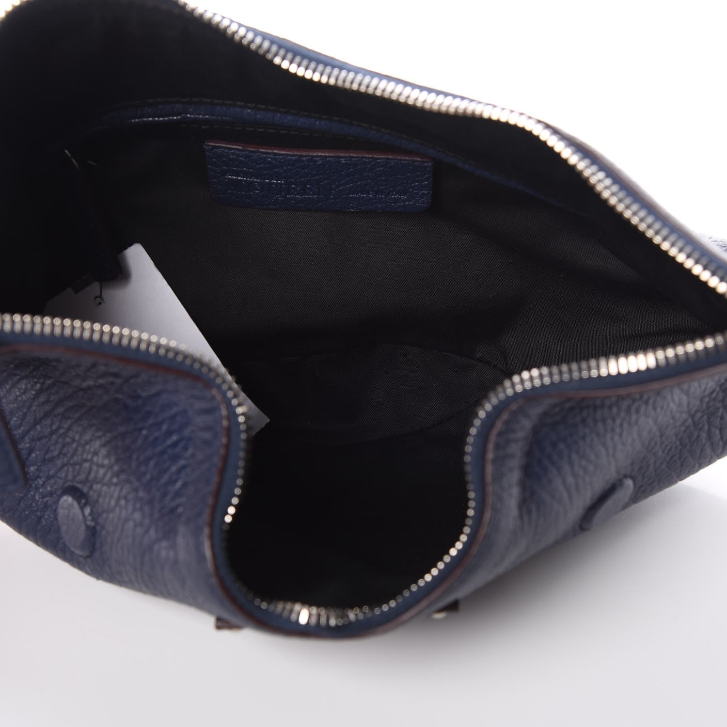 Alexander McQueen Calfskin De Manta Clutch Navy 5 of 7