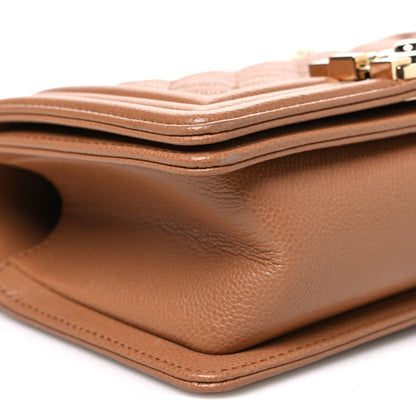 Chanel Caviar Quilted Small Boy Flap Brown 8 of 9
