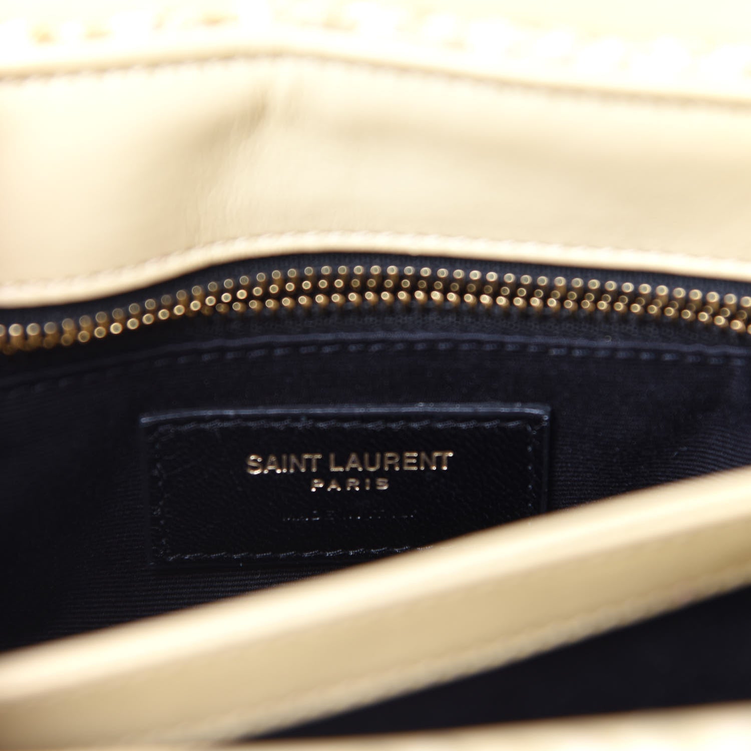 Saint Laurent Raffia Monogram Toy Loulou Chain Satchel Naturale 10 of 13