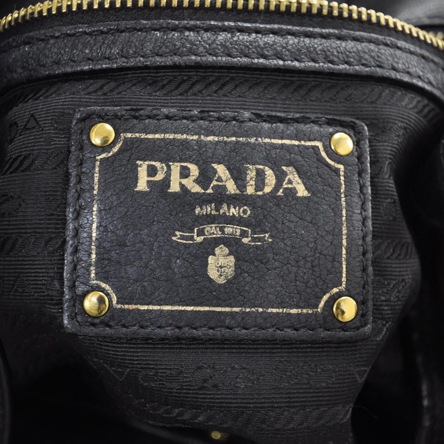 Prada Cervo Deerskin Hobo Nero Black 7 of 10