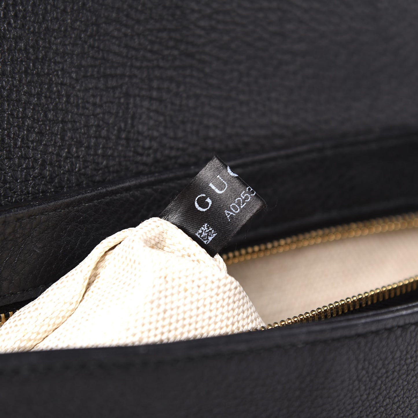 Pebbled Calfskin Medium Soho Flap Crossbody Black