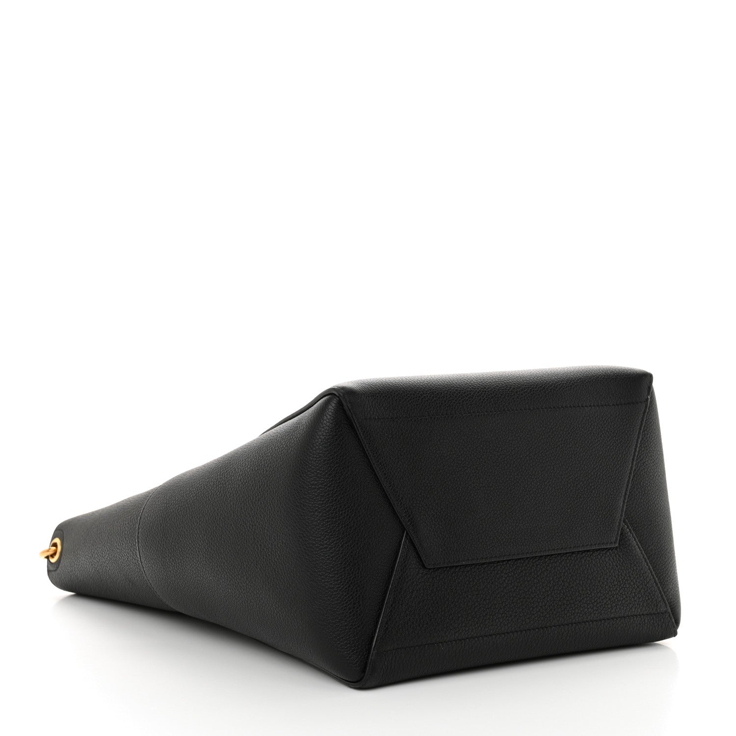 Celine Soft Grained Calfskin Sangle Bucket Bag Black 4 of 14