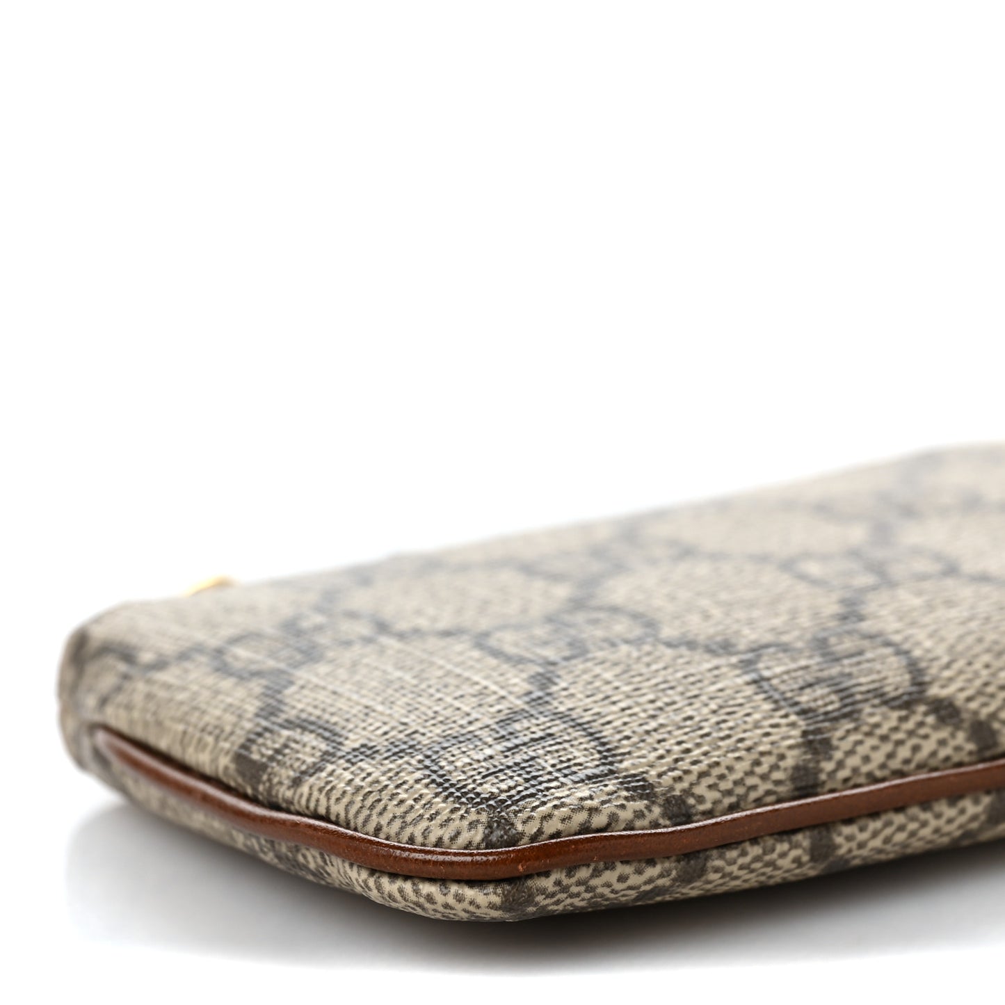 GG Supreme Monogram Key Case Beige Ebony Cuir