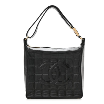 Chanel Lambskin Quilted Small Chocolate Bar Shoulder Bag Black 1 of 11