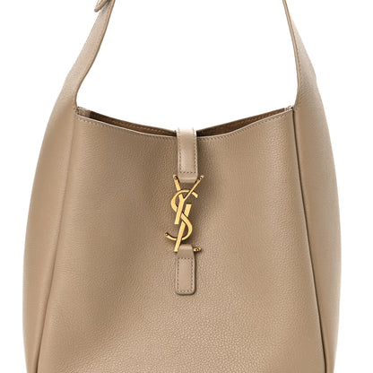 Saint Laurent Grained Calfskin Small Le 5 A 7 Soft Hobo Dusty Grey 10 of 17