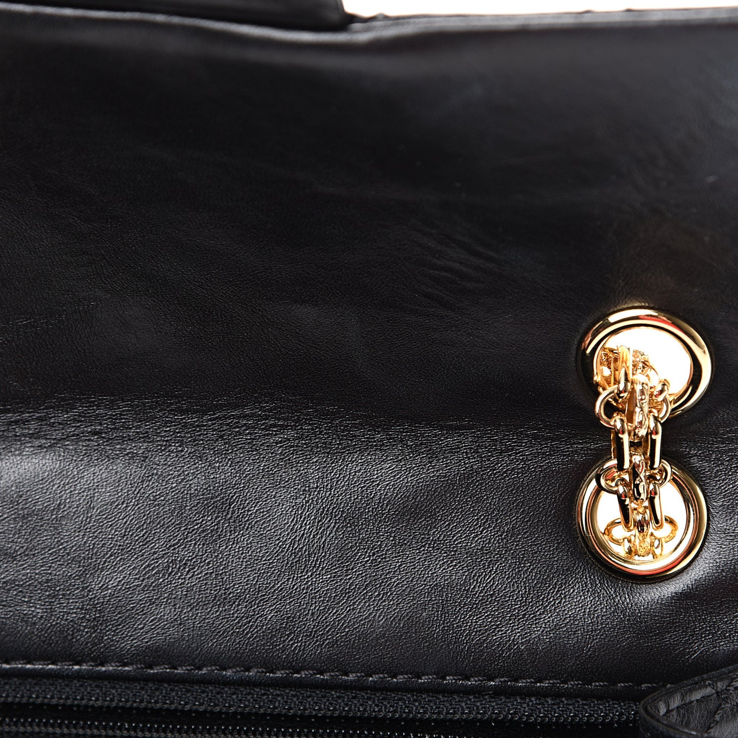 Aged Calfskin Quilted 2.55 Reissue Mini Flap Black