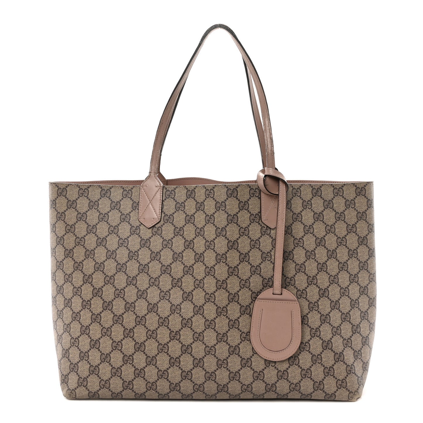 GG Supreme Monogram Medium Reversible Tote Beige Dark Cipria