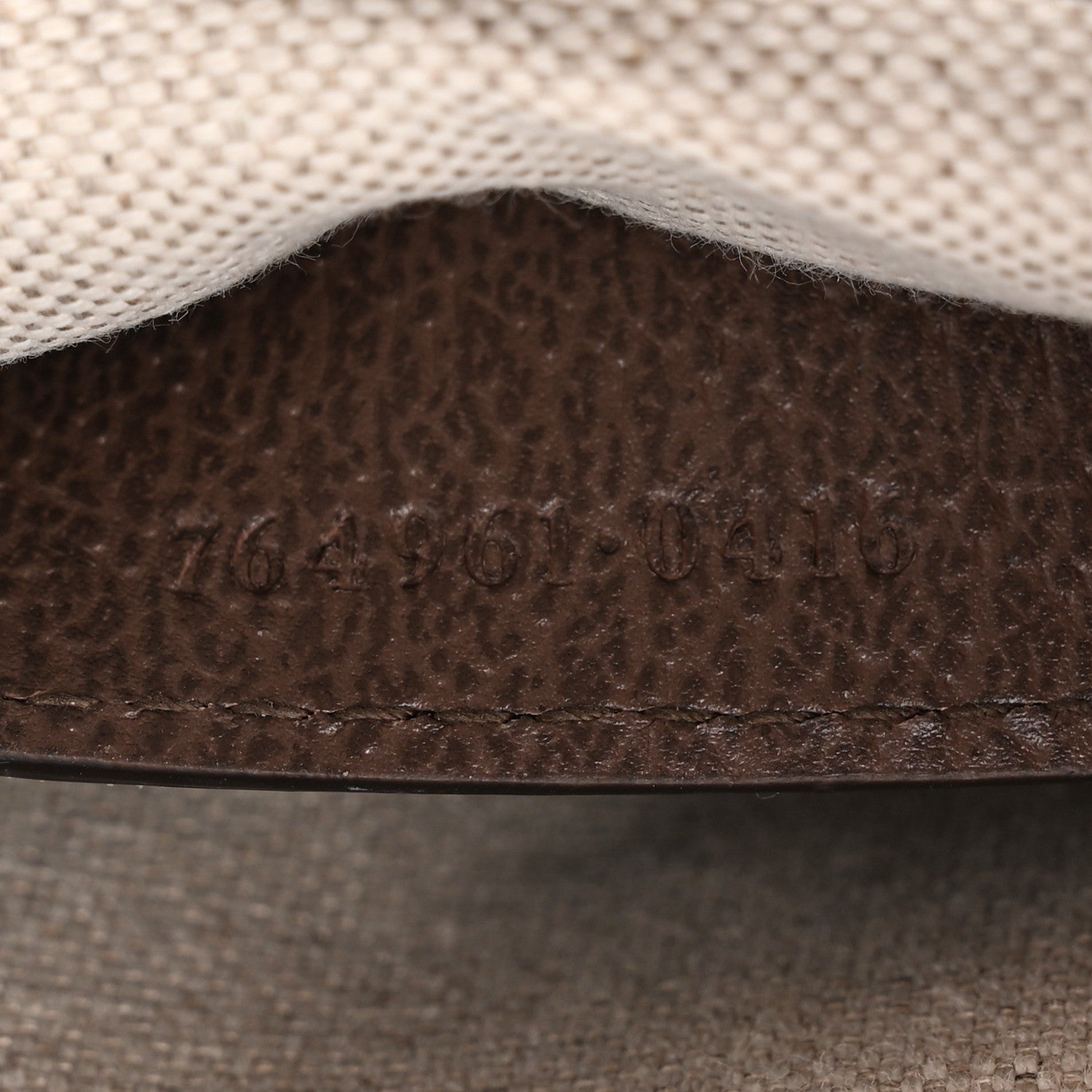 Gucci GG Supreme Monogram Textured Dollar Calfskin Web Mini Ophidia Envelope Shoulder Bag Beige Ebony 7 of 11