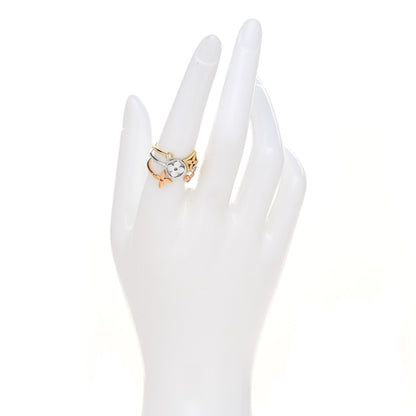 Louis Vuitton 18K Yellow Pink White Gold Diamond Idylle Blossom Ring 3 Set 55 7.25 2 of 5