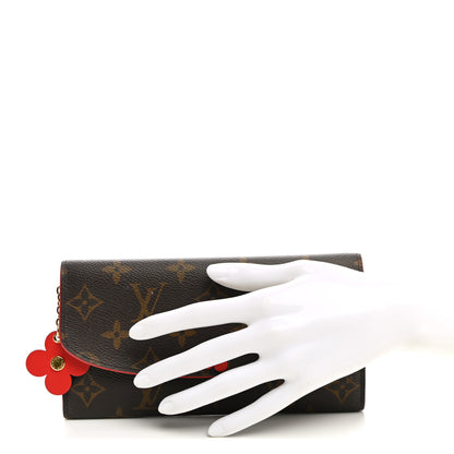Louis Vuitton Monogram Bloom Flower Emilie Wallet Coquelicot 2 of 8