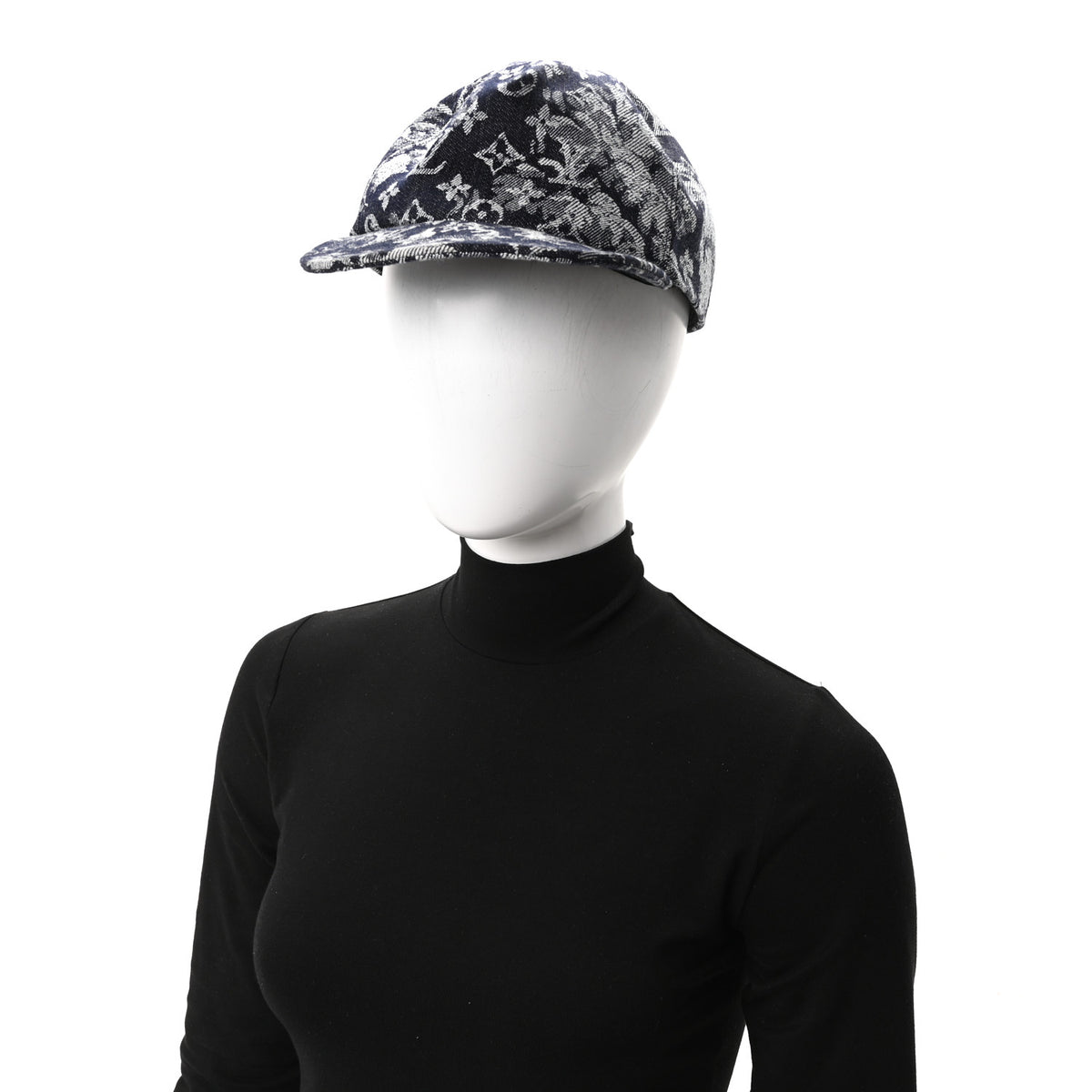 Louis Vuitton Monogram Tapestry Cap 60 Bleu 2 of 10