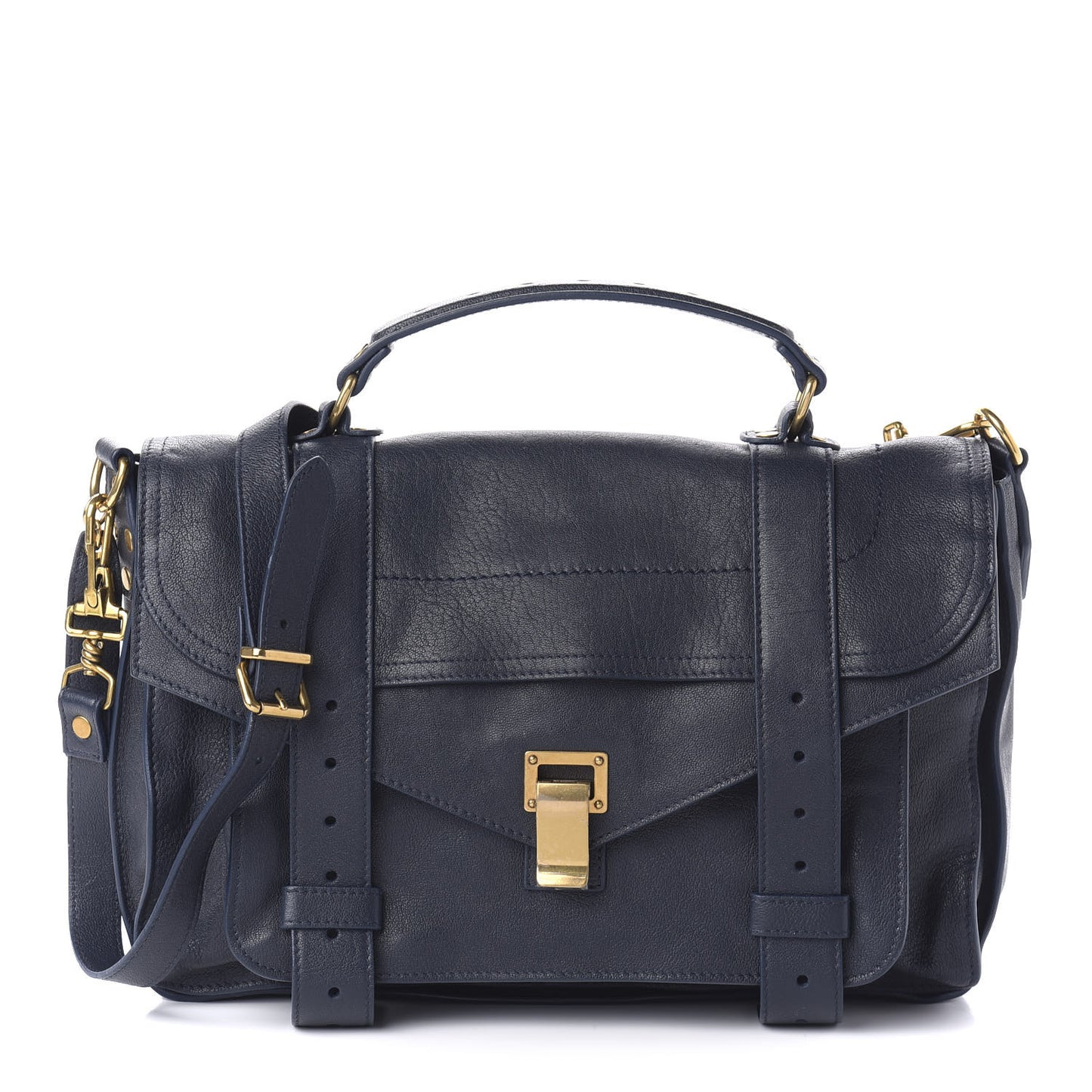 Lambskin Medium PS1 Satchel Midnight