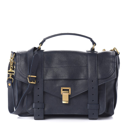Proenza Schouler Lambskin Medium PS1 Satchel Midnight 1 of 10