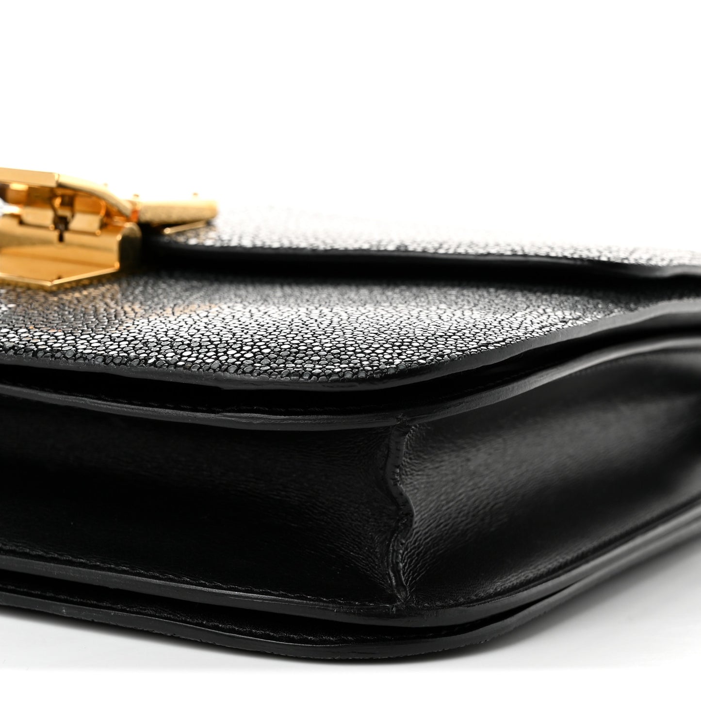 Stingray Medium Classic Box Flap Bag Black