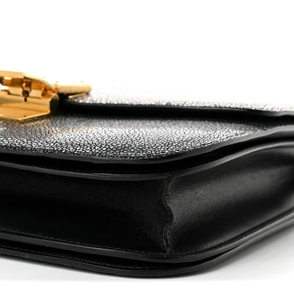 Celine Stingray Medium Classic Box Flap Bag Black 9 of 9