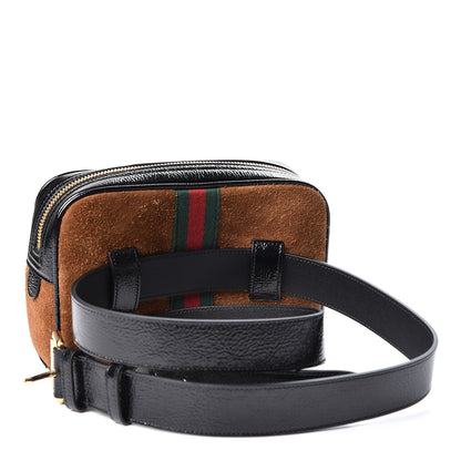 Gucci Suede Small Ophidia Belt Bag 95 38 Brown 2 of 10