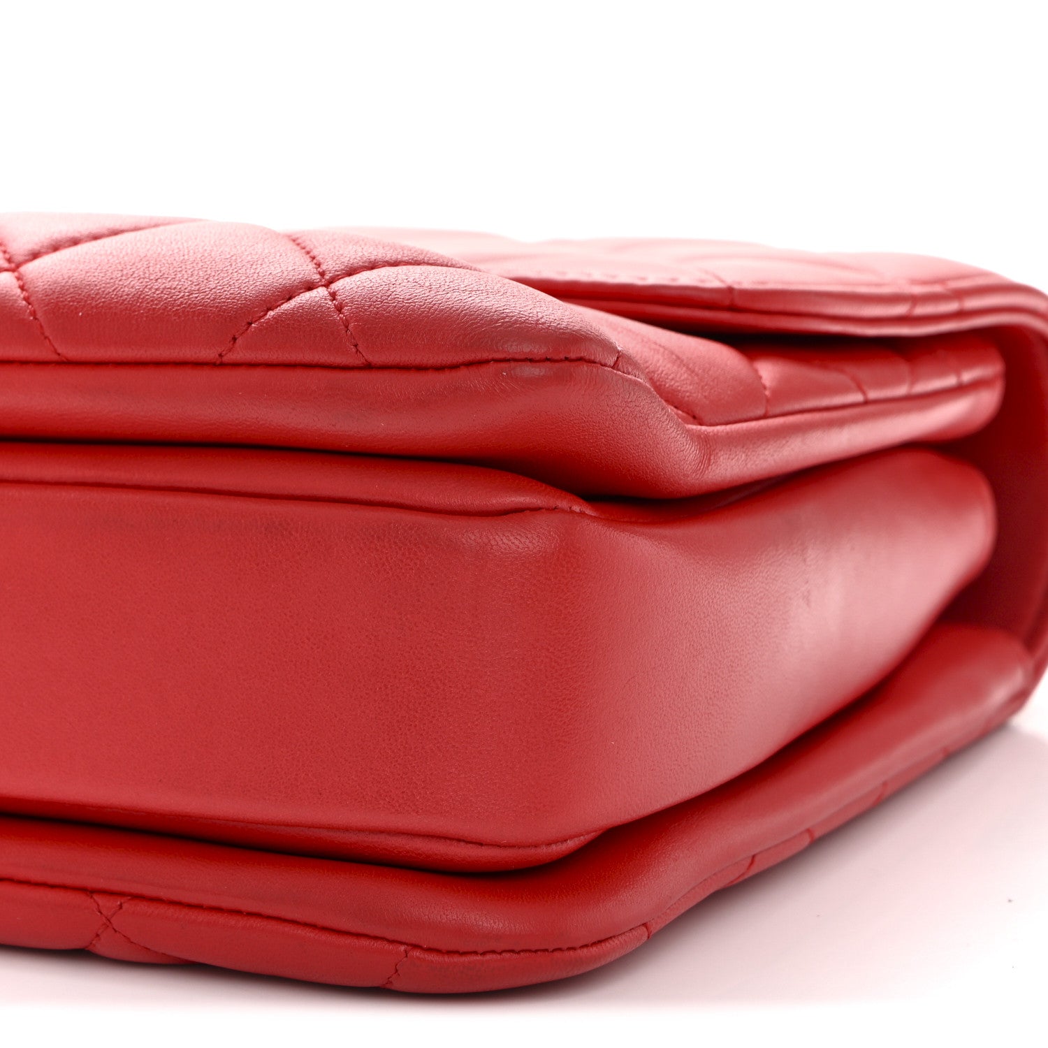 Chanel Lambskin Quilted Medium Trendy CC Flap Dual Handle Bag Red 10 of 10