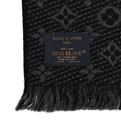 Louis Vuitton Wool Monogram Classic Scarf Charcoal Grey 3 of 3