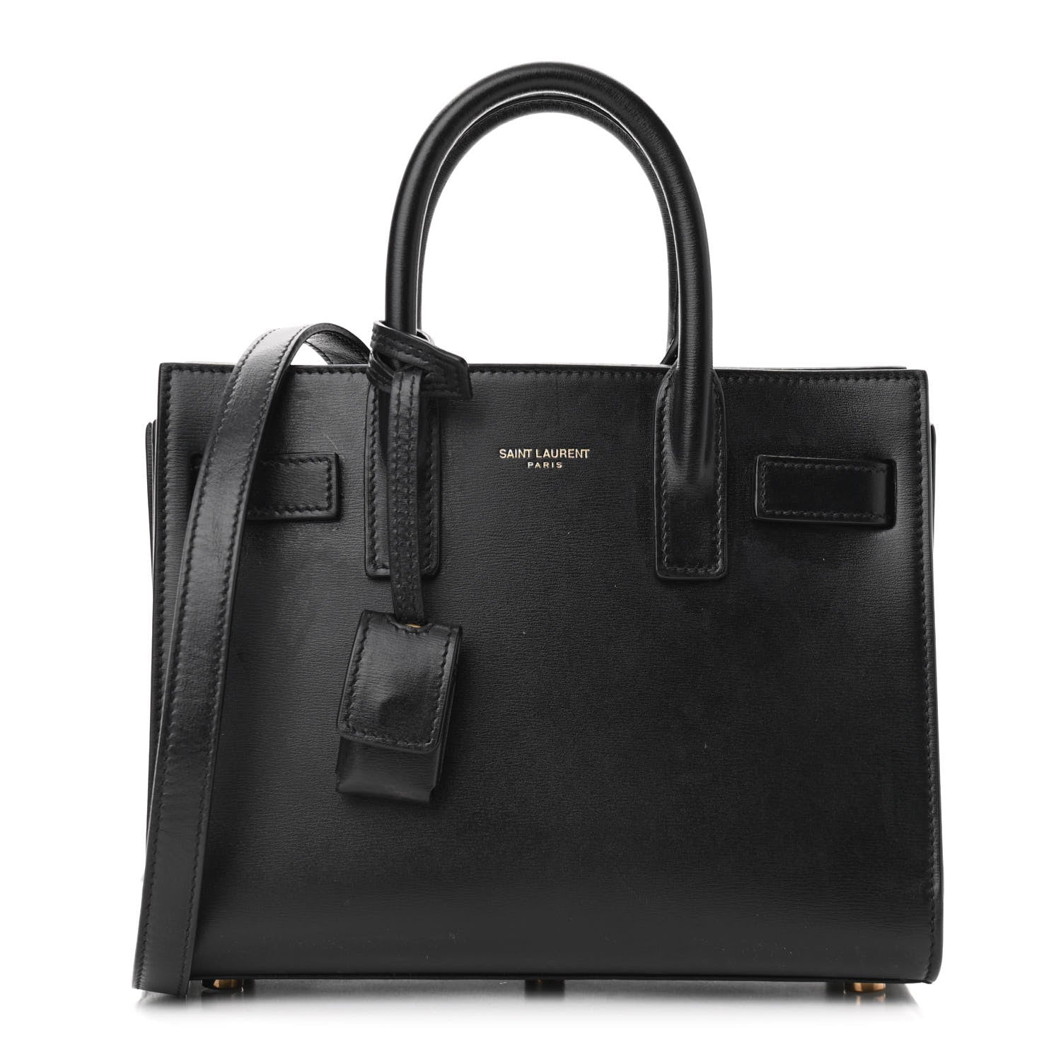 Saint Laurent Calfskin Nano Sac De Jour Black 1 of 11