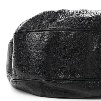 Gucci Guccissima Large New Ladies Web Hobo Black 6 of 11