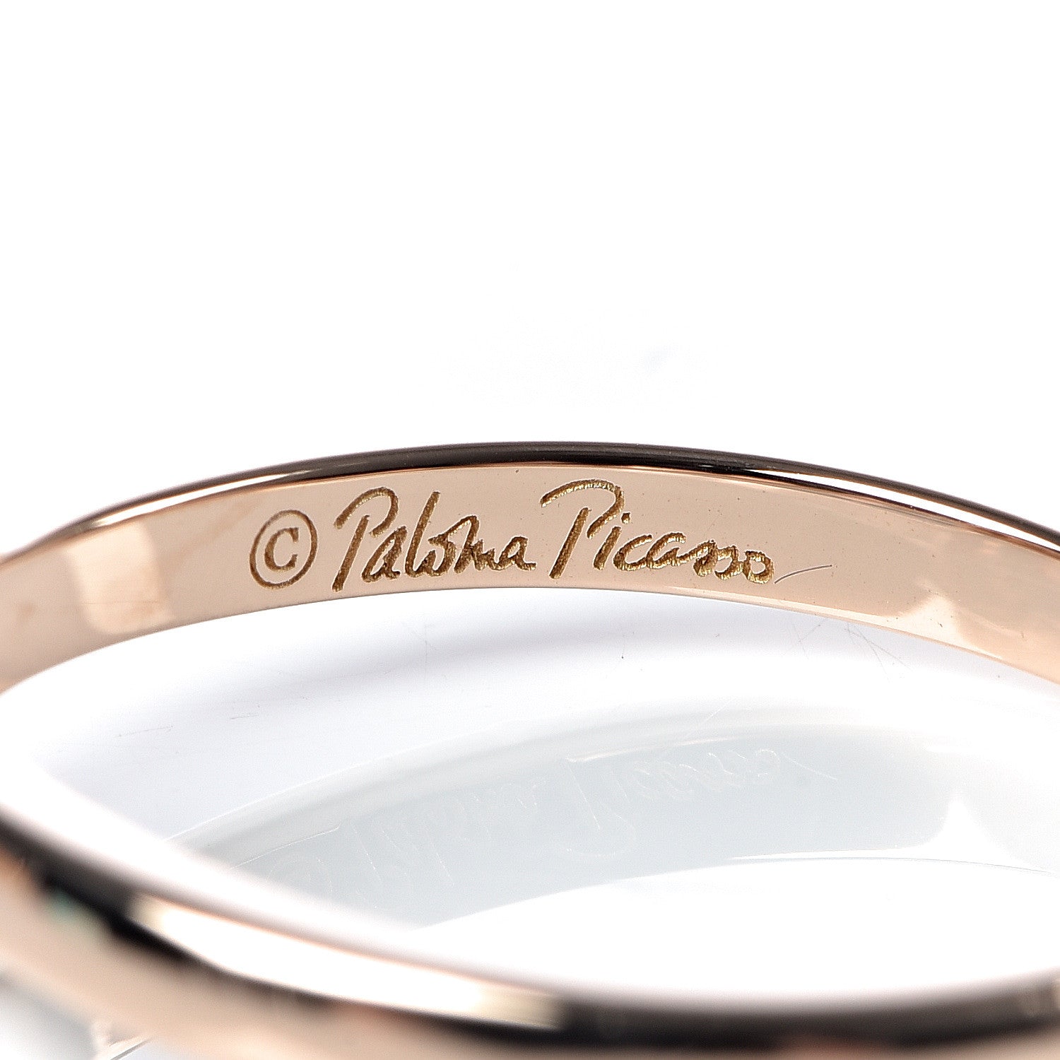 Tiffany 18K Rose Gold Pink Sapphire 7mm Paloma Picasso Sugar Stacks Ring 54 7 5 of 7