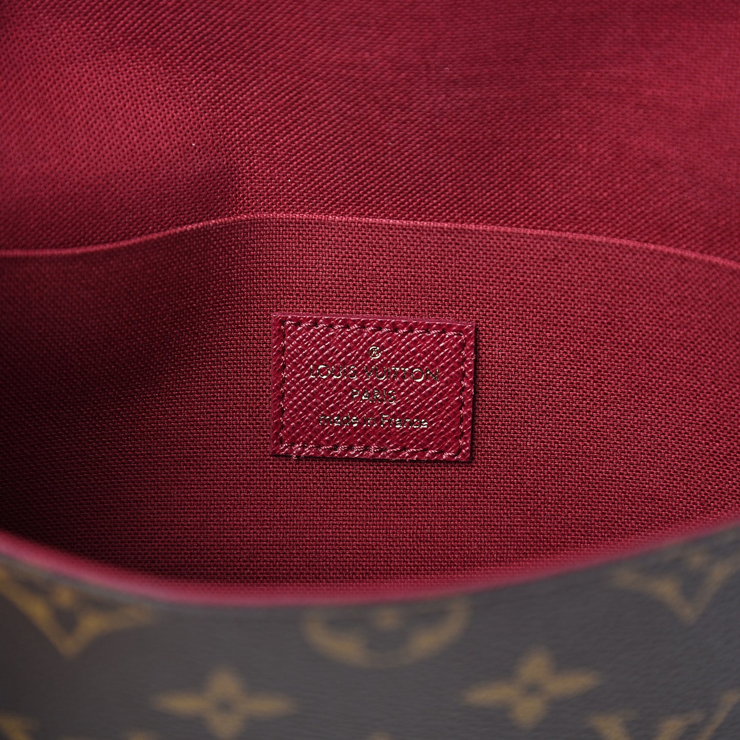 Monogram Pochette Felicie Chain Wallet Fuchsia