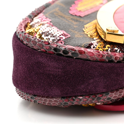 Louis Vuitton Monogram Sequins Savage Cub Clutch Rose 10 of 10