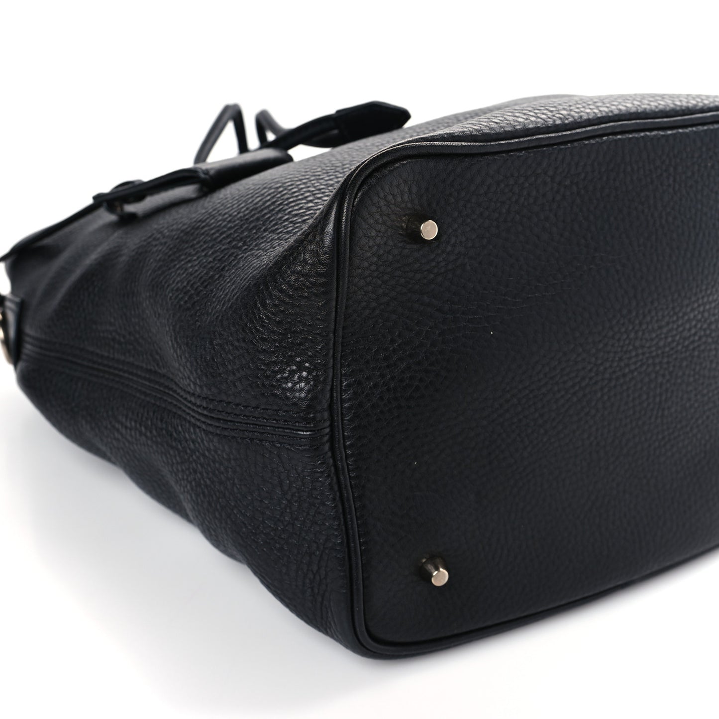 Grainy Calfskin Medium Susanna Hobo Black