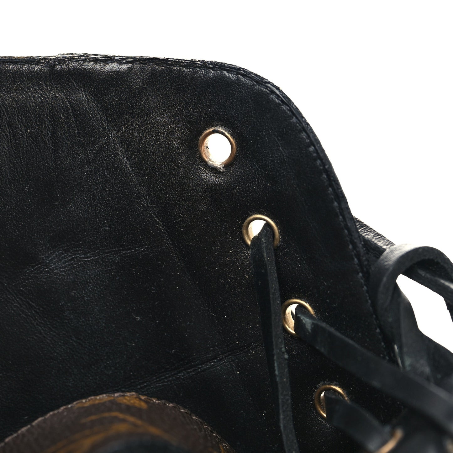 Patent Calfskin Monogram Star Trail Ankle Boots 39 Black