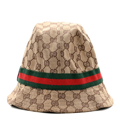 Gucci GG Monogram Web Bucket Hat M Brown 6 of 8