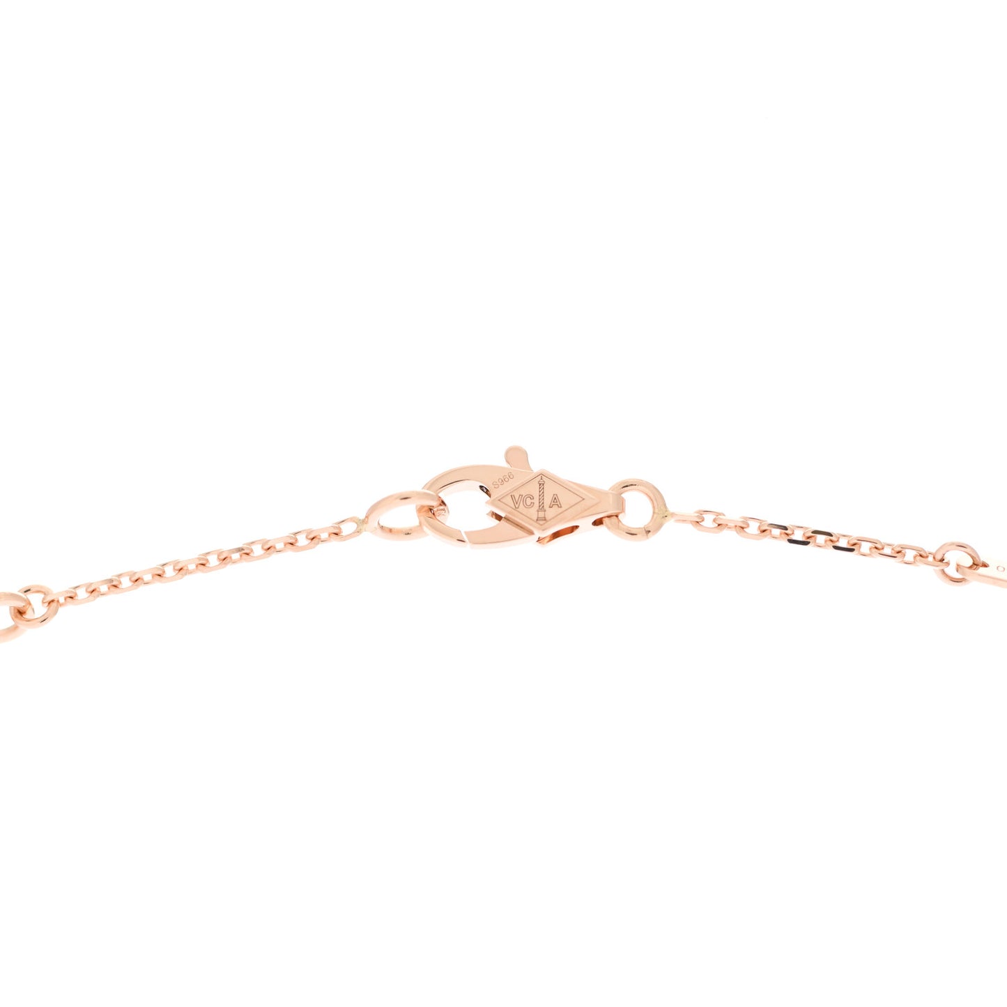 18K Rose Gold Carnelian Sweet Alhambra Heart Pendant Necklace