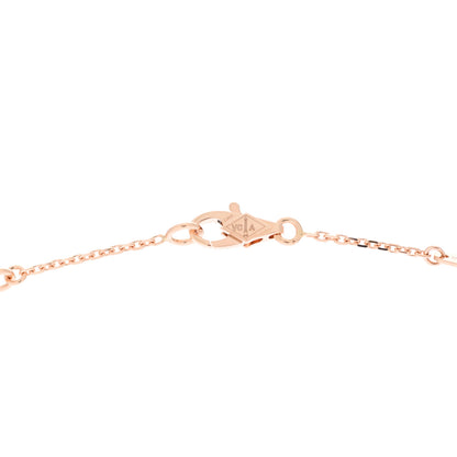 Van Cleef & Arpels 18K Rose Gold Carnelian Sweet Alhambra Heart Pendant Necklace 5 of 6