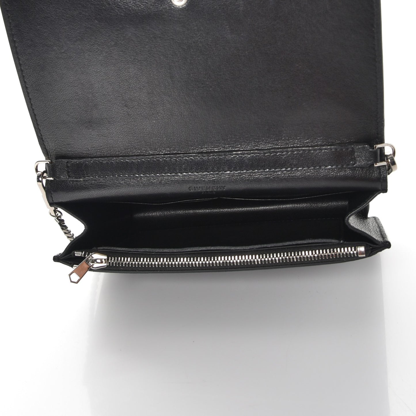 Sugar Goatskin Pandora Chain Wallet Black
