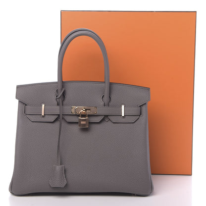 Hermes Togo Birkin 30 Etain 11 of 11