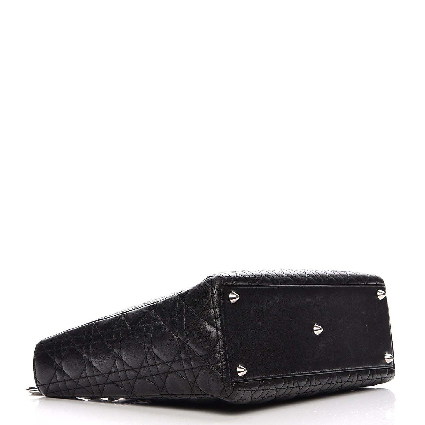 Lambskin Cannage Large Lady Dior Black