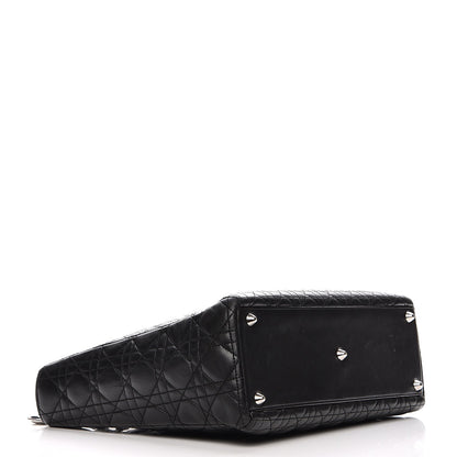 Christian Dior Lambskin Cannage Large Lady Dior Black 4 of 18