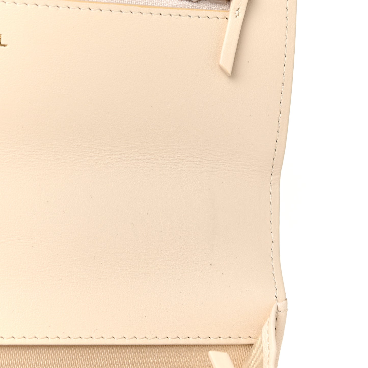 Goatskin Quilted Chanel 19 Wallet On Chain WOC Light Beige