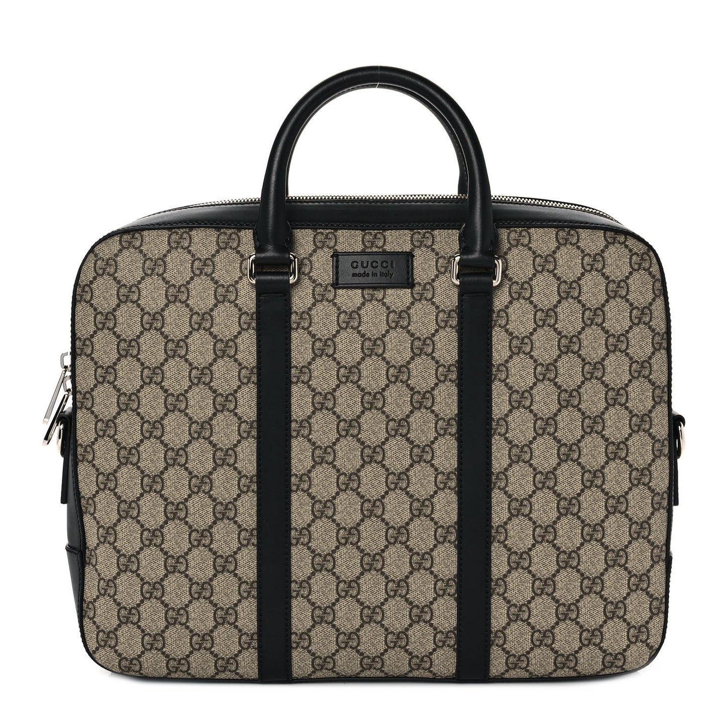 GG Supreme Monogram Eden Briefcase Black