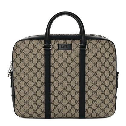 Gucci GG Supreme Monogram Eden Briefcase Black 1 of 10