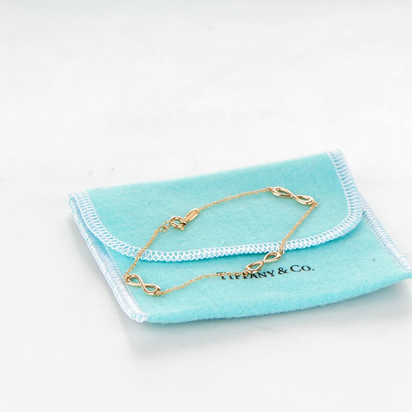 18K Rose Gold Infinity Endless Bracelet